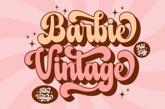 Barbie Retro Font Design Guide