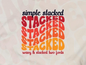 Stacked Fonts for Creative Design Projects