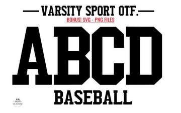 Varsity Font Designs for Sports and Army Projects