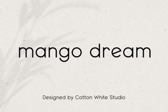 Craft Creativity with Mango Dream Font