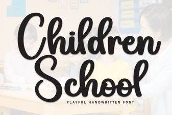Creative School Fonts for Children's Projects