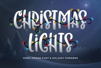 Festive Christmas Light Font Ideas & Designs