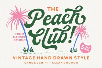 Peach Club Font Design Guide and Download