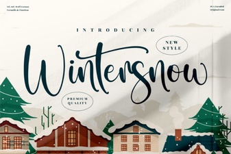 Wintersnow Font for Elegant Website Headlines